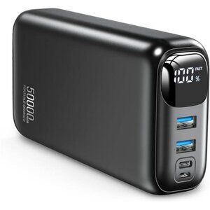Portable Charger 50000mAh Power Bank Fast Charging USB C Battery Pack LED